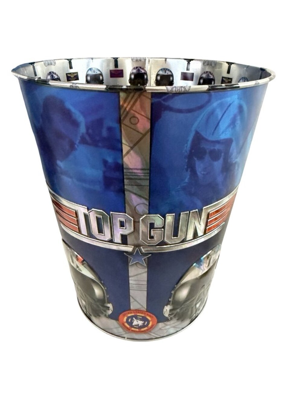 Top Gun Maverick Metal Popcorn Bucket 130 oz Movie Theater Promo Tin Snapco